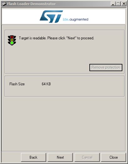 ST Flash Demonstrator GUI 1