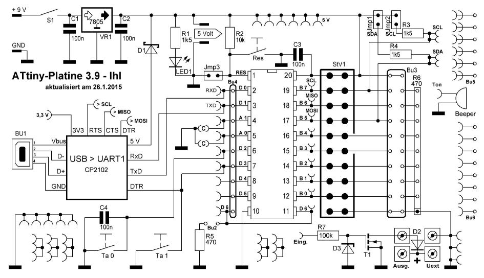 Circuit diagram of the board 3.0